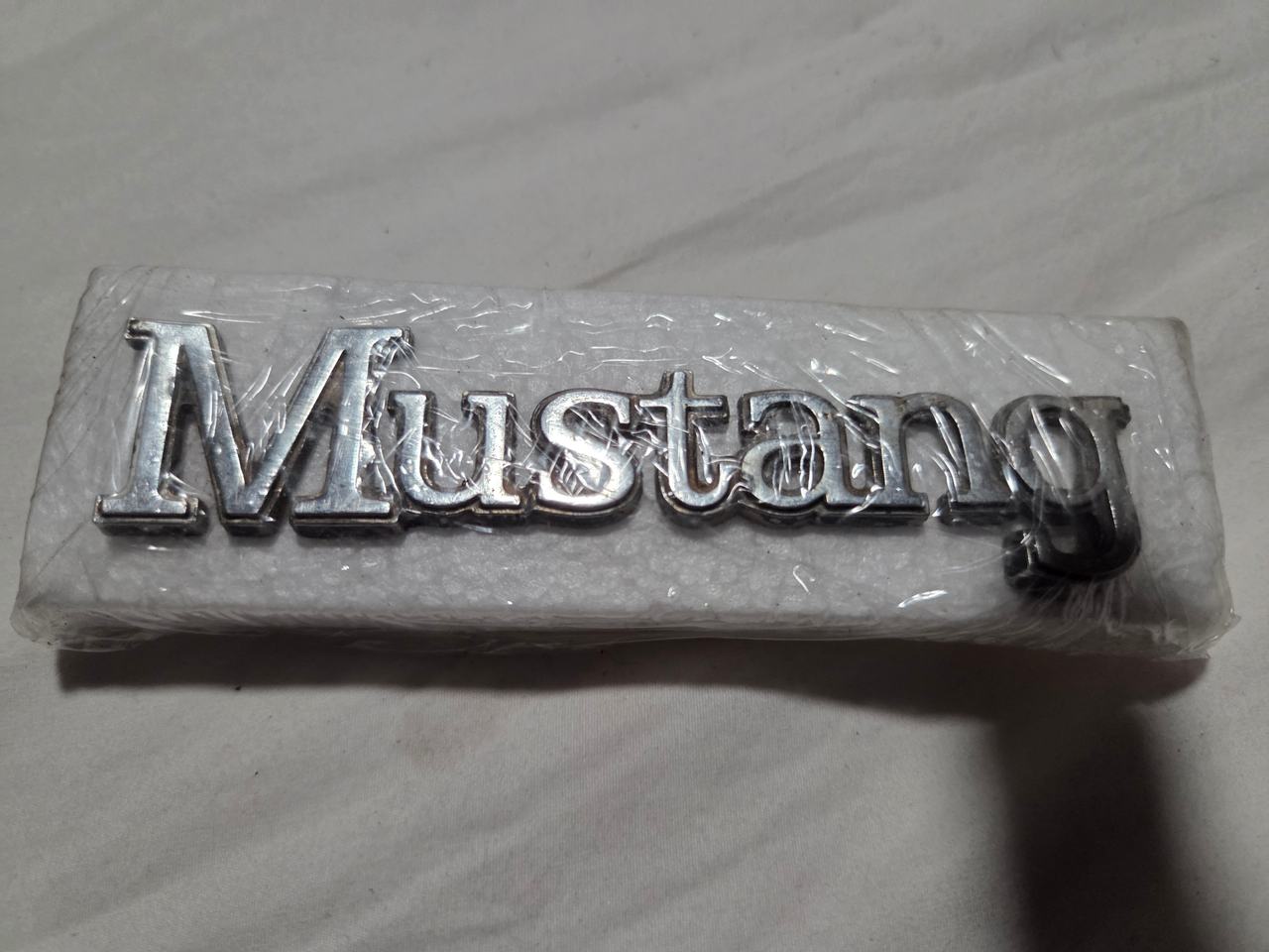 Ford Mustang Chrome Script Emblem Badge