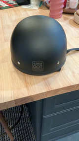 Vega Motorcycle Half Helmet Matte Black - Image 2