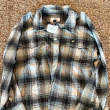 American Eagle Women's Plaid Flannel Button Down Shirt new with tags small - Image 1