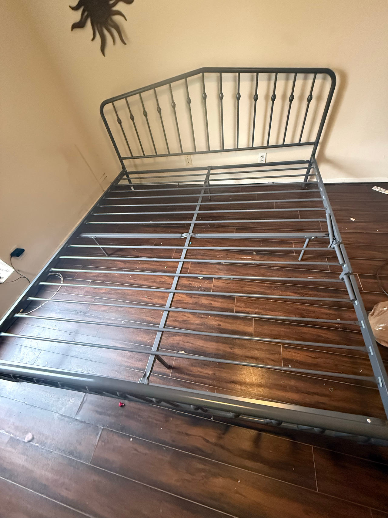 IKEA Leirvik Bed Frame King Gray