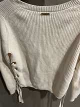 Michael Kors Ribbed Lace-Up Sweater - Image 2