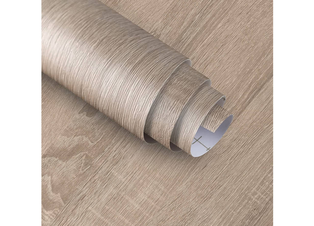 Light Brown Wood Wallpaper Peel and Stick Wood Grain Contact Paper Waterproof