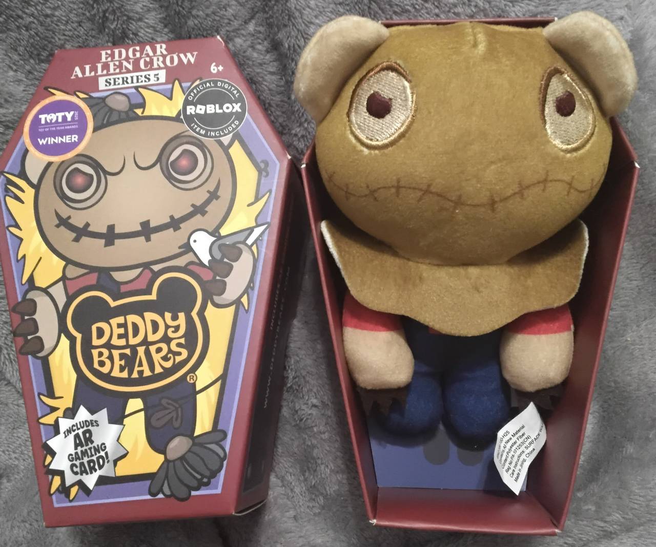 Deddy Bears Edgar Allen Crow Series 5 Plush in Coffin Box