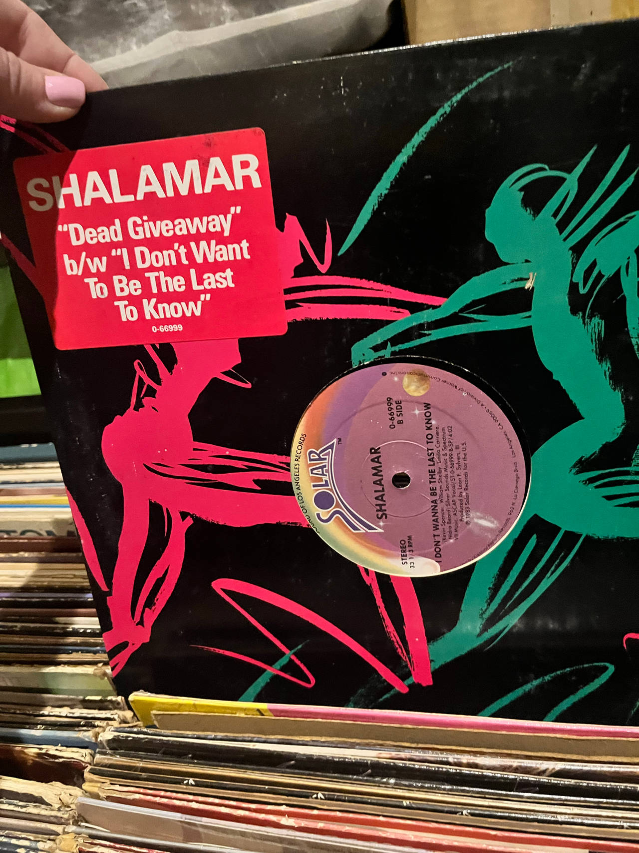 Shalamar - Dead Giveaway / I Don't Want To Be The Last To Know (12" Single)