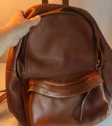 Madewell The Lorimer Italian Leather In English Saddle Brown Backpack - Image 1