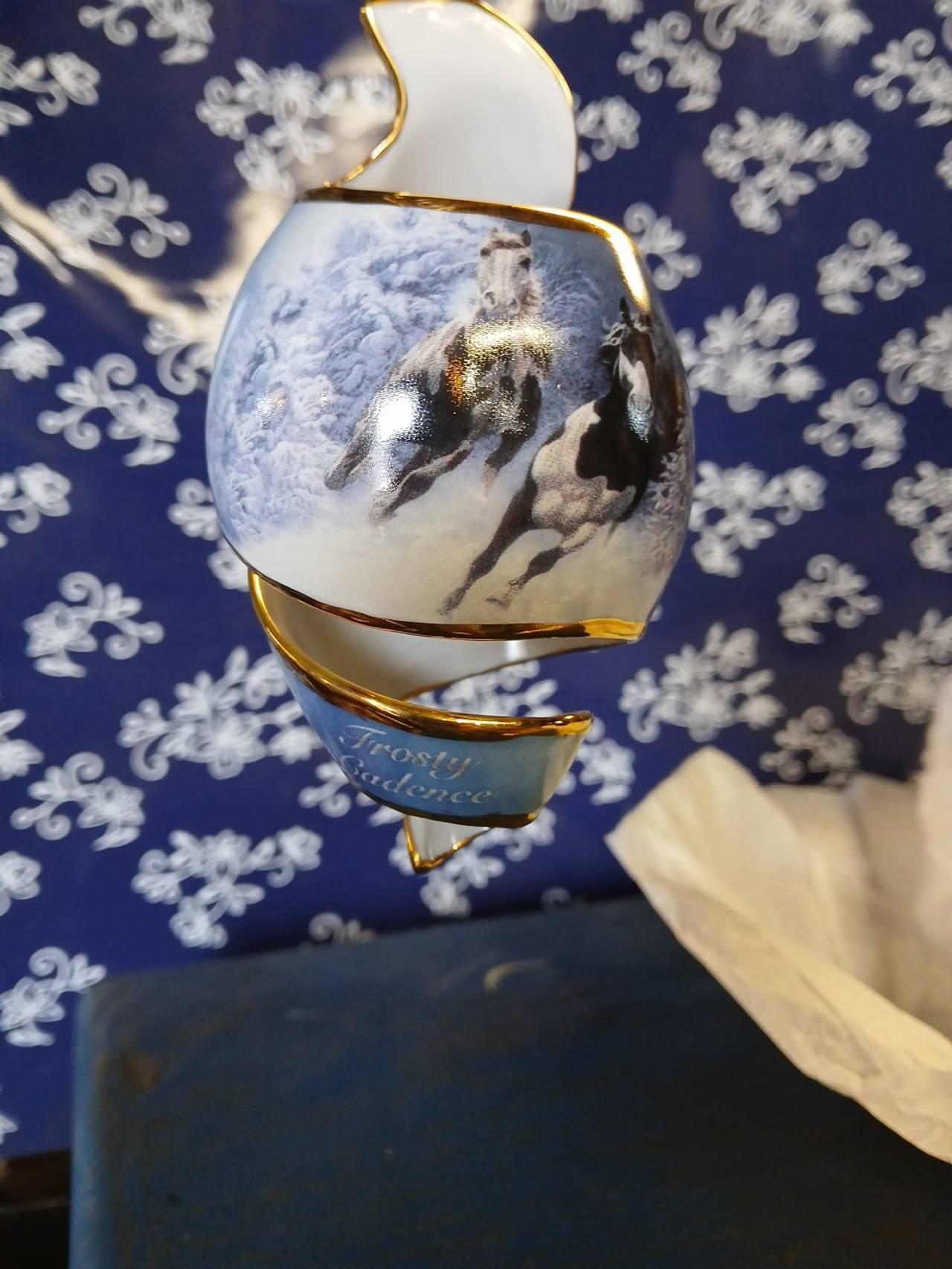 The Bradford Exchange Frosty Cadence Spiral Ornament