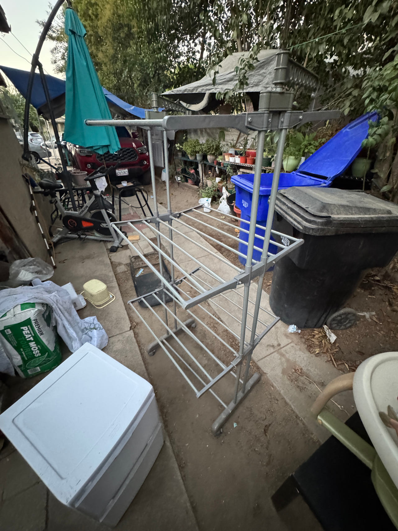 metal garment rack