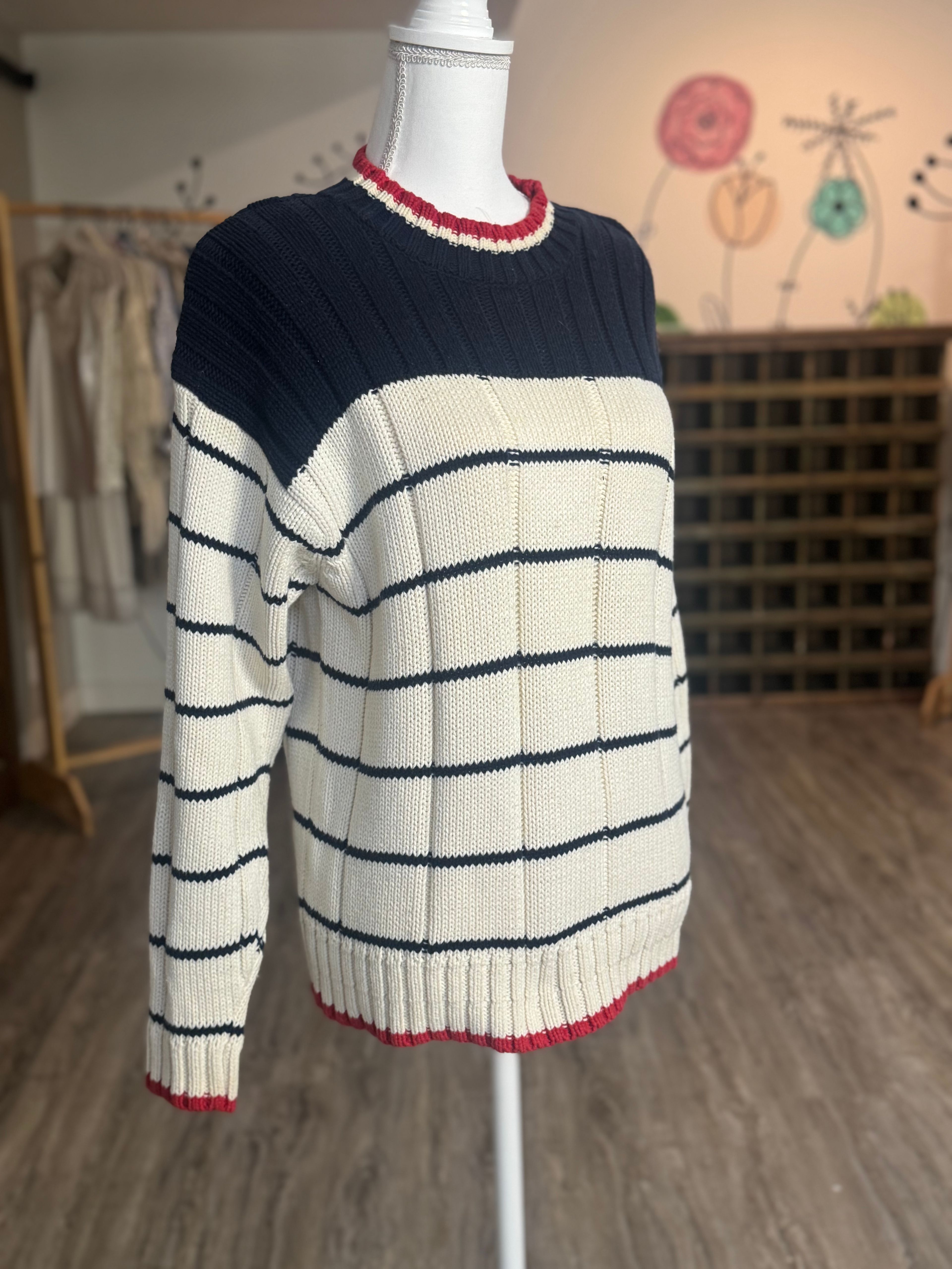 Striped Knit Sweater