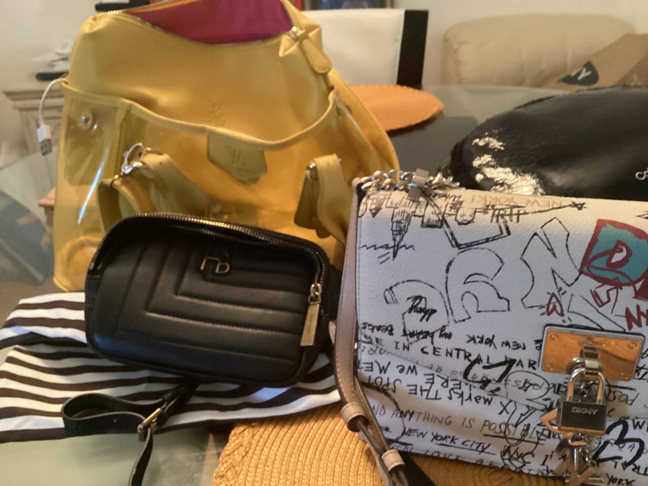 DKNY Graffiti Crossbody Bag