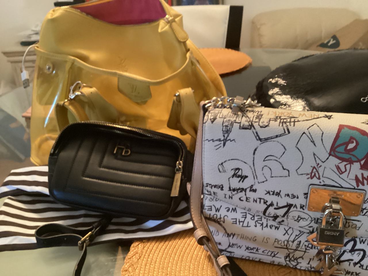 DKNY Graffiti Crossbody Bag