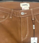 L'AGENCE Margot Coated Jeans with Contrast Stitching - Image 1