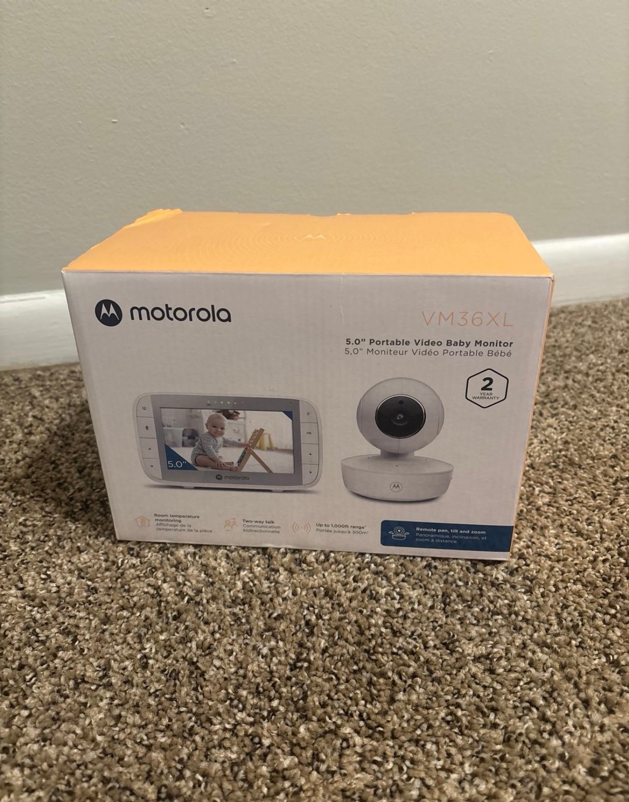Motorola VM36XL 5.0" Portable Video Baby Monitor