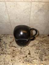 POTTERY BARN Black Ceramic Coffee Mug lot of 2 NO LID - Image 3