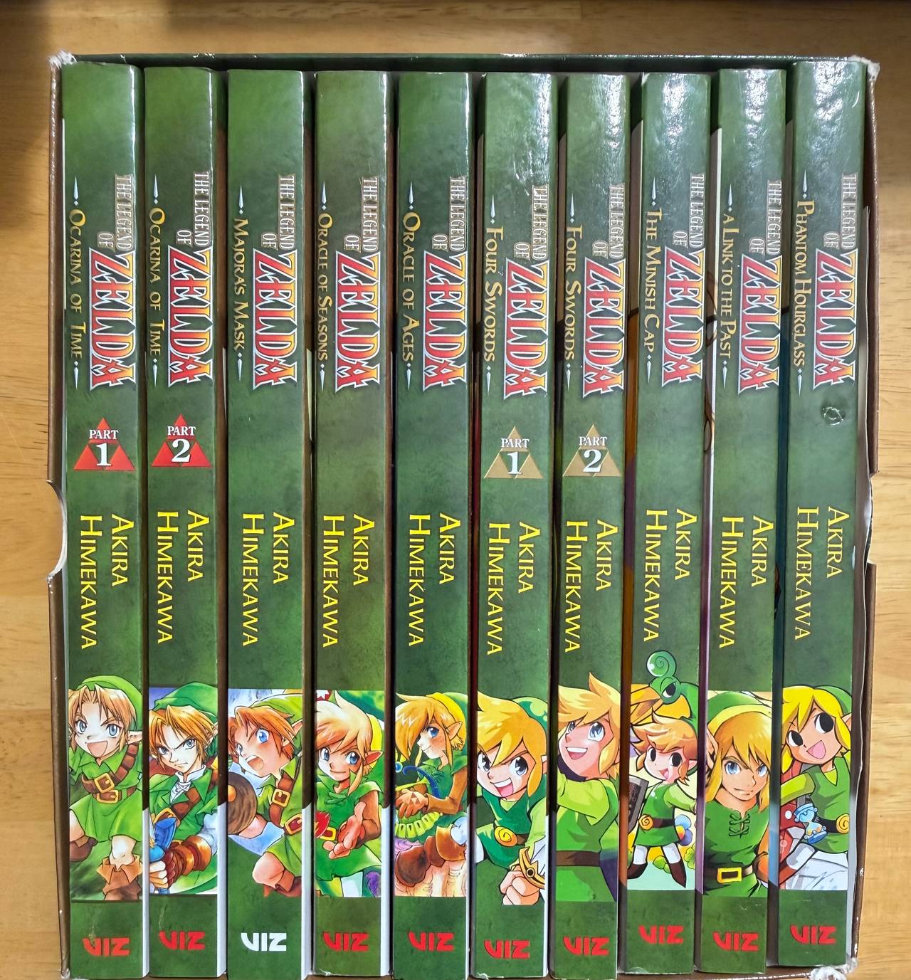 The Legend of Zelda Manga Box Set Complete Vol 1-10 w/ Poster VIZ Nintendo