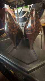 Franco Sarto Leopard Print Patent Pumps size 8 - Image 2