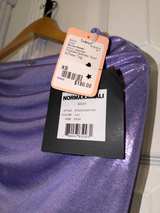 Norma Kamali Cayla Side Drape Gown Lilac XS - Image 4