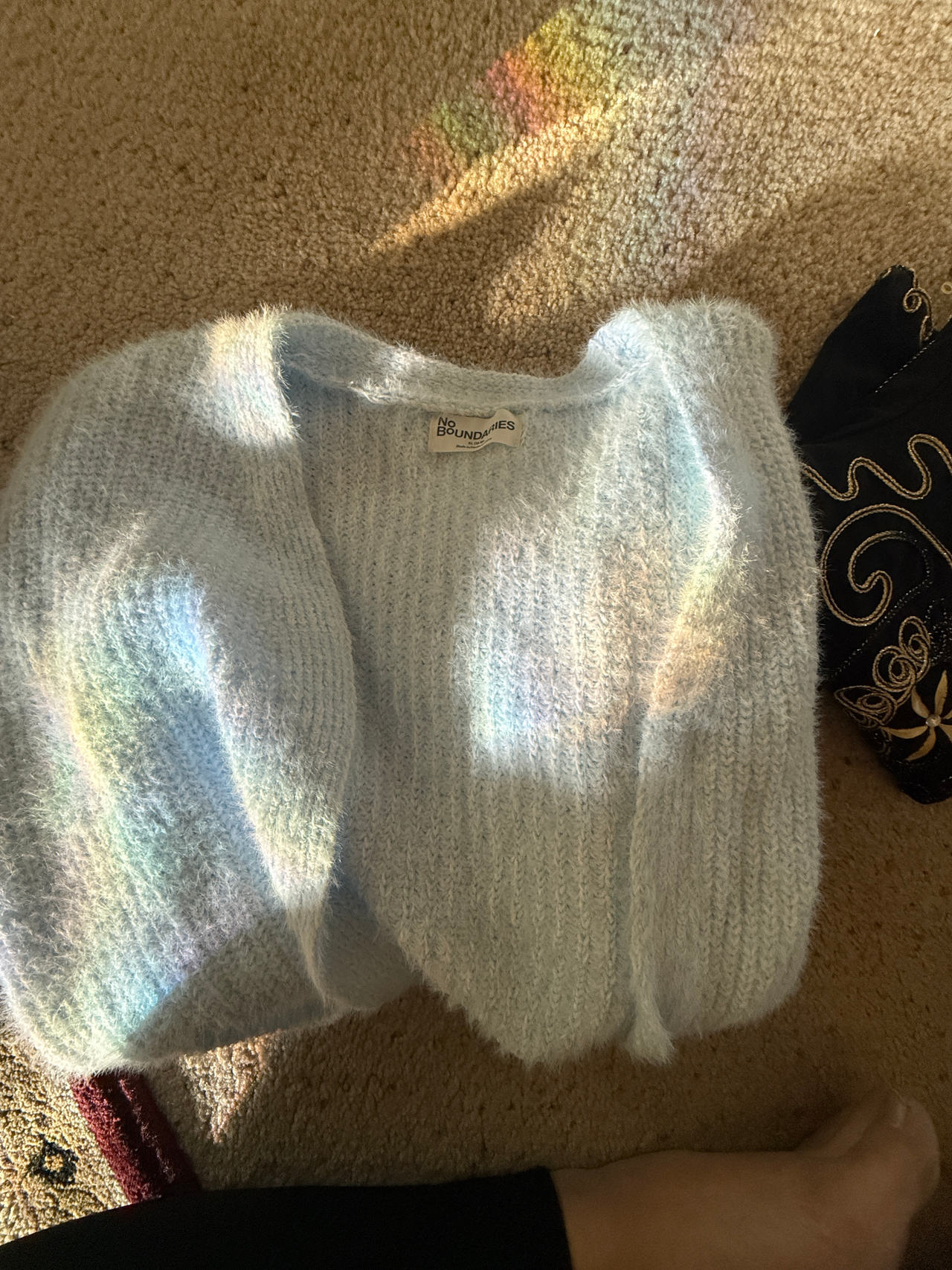 No Boundaries Fuzzy Cardigan