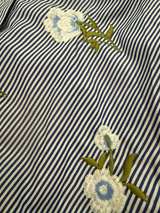 Industry Blue Striped Floral Two-Piece Set Size Small - Image 4