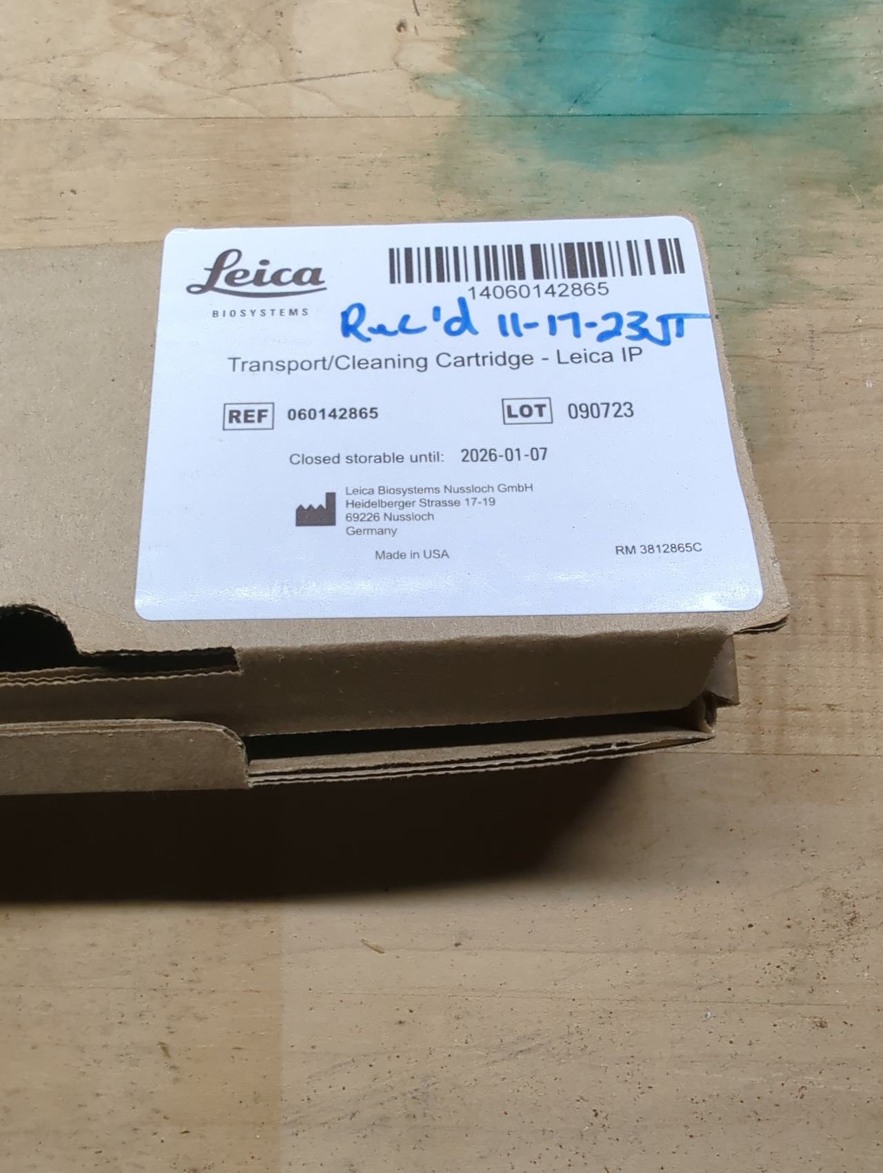 Leica Biosystems Transport/Cleaning Cartridge for Leica IP Printer