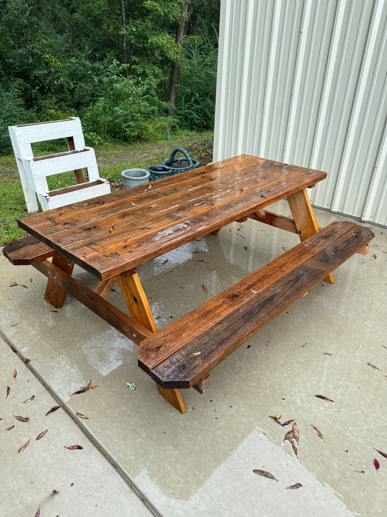 Wooden A-Frame Picnic Table