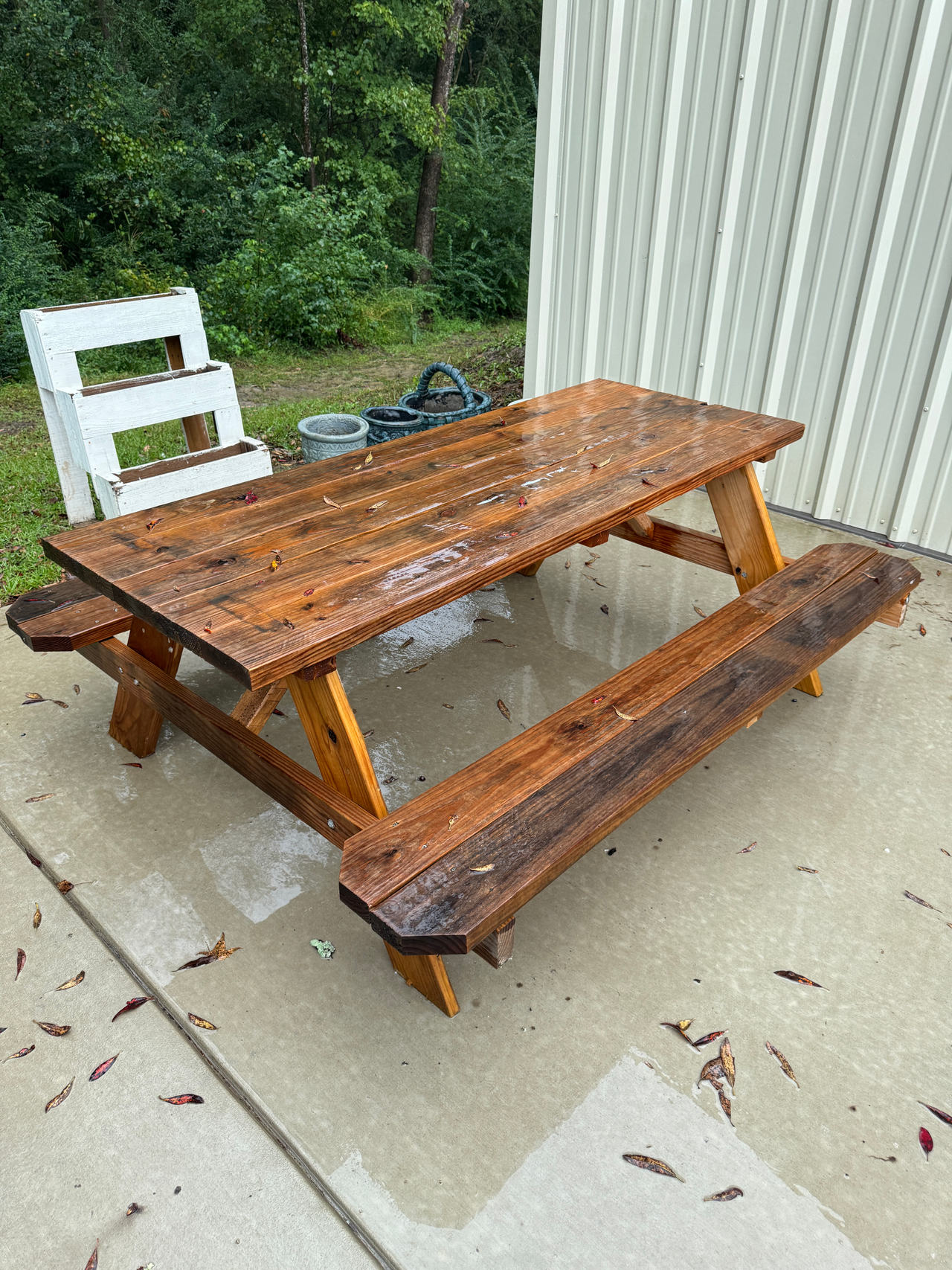 Wooden A-Frame Picnic Table