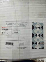 Bamboo Beaded Curtain Lava Pattern 30.5” x 78.75” Doorway Hanging Room Divider - Image 1