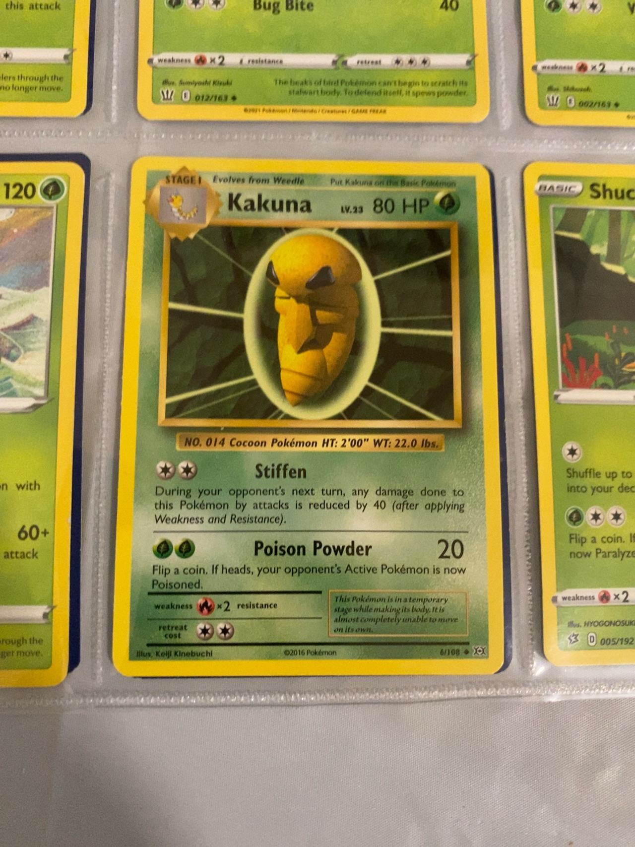 Pokemon Kakuna 1st Edition Shadowless Base Set