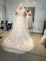Lace A-Line Wedding Gown with Train - Image 4