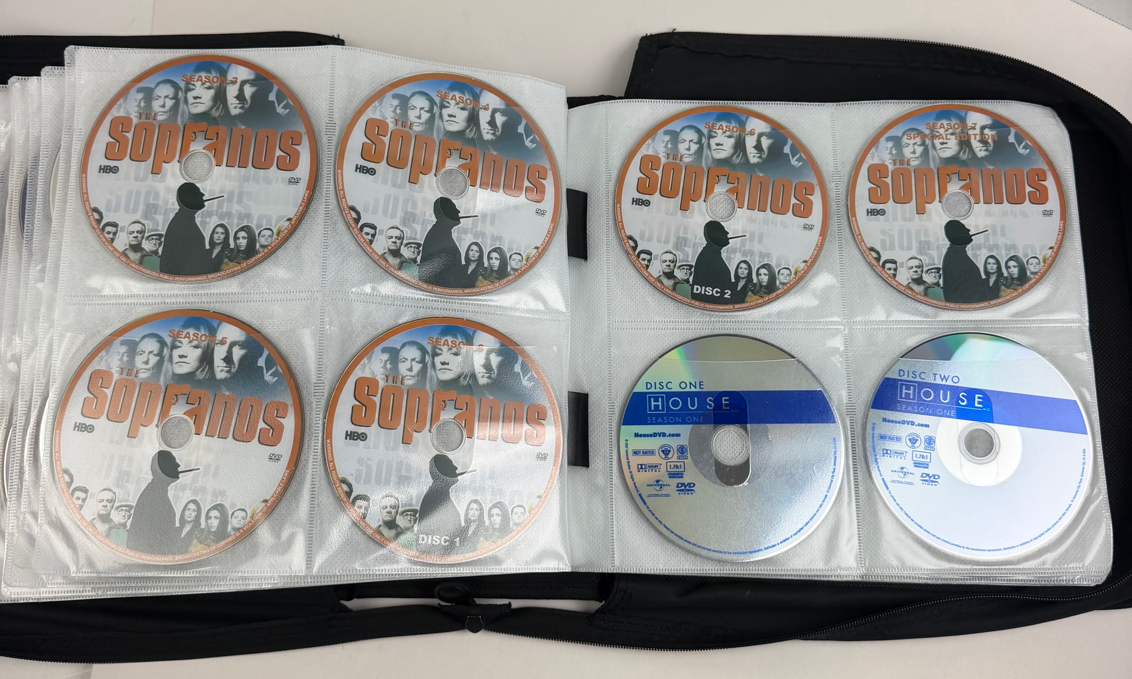 Lot of 348 DVD’s TV Series Dexter OZ Sopranos The Wire