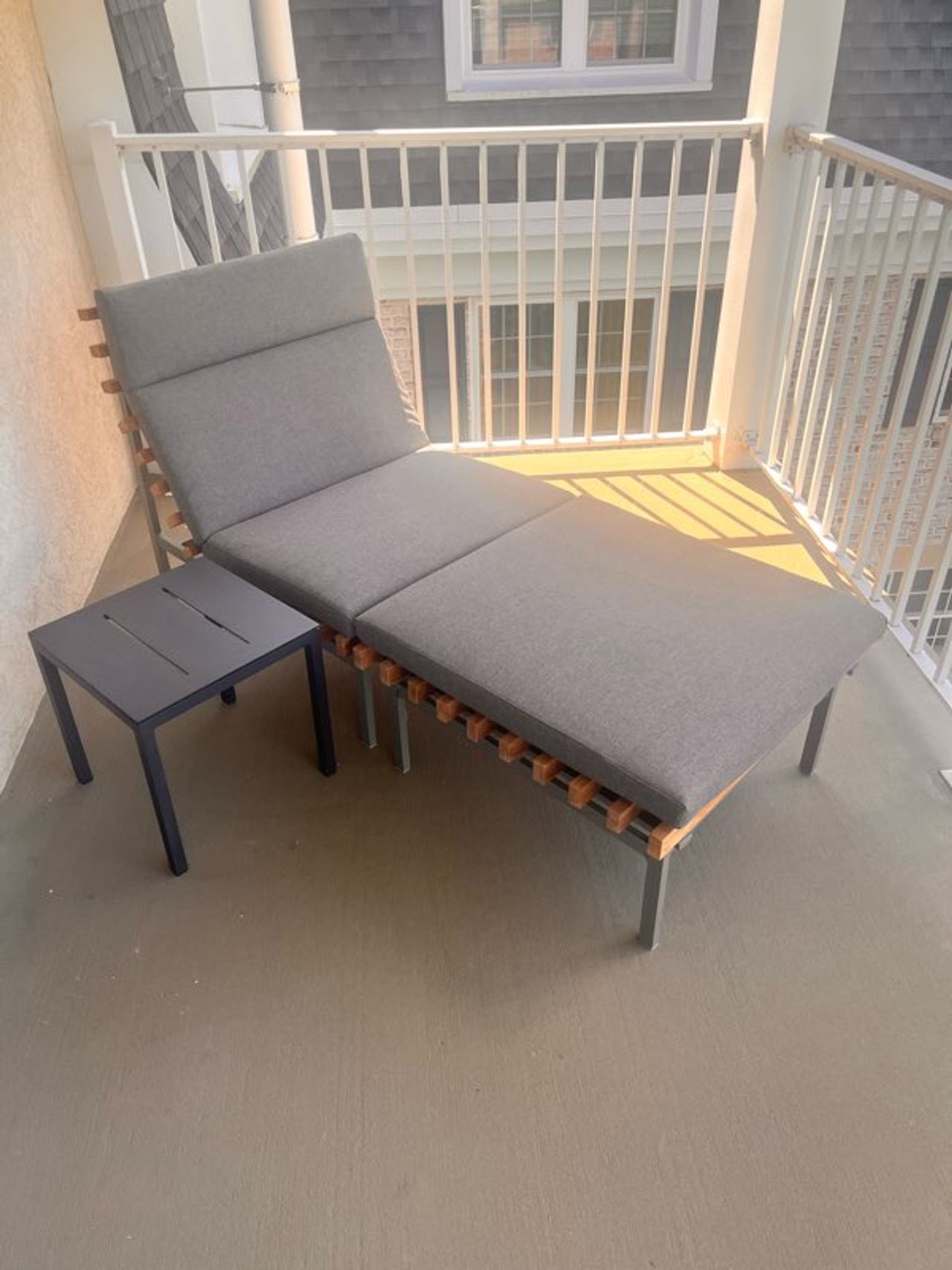 Outdoor Chaise Lounge Chair with Cushion