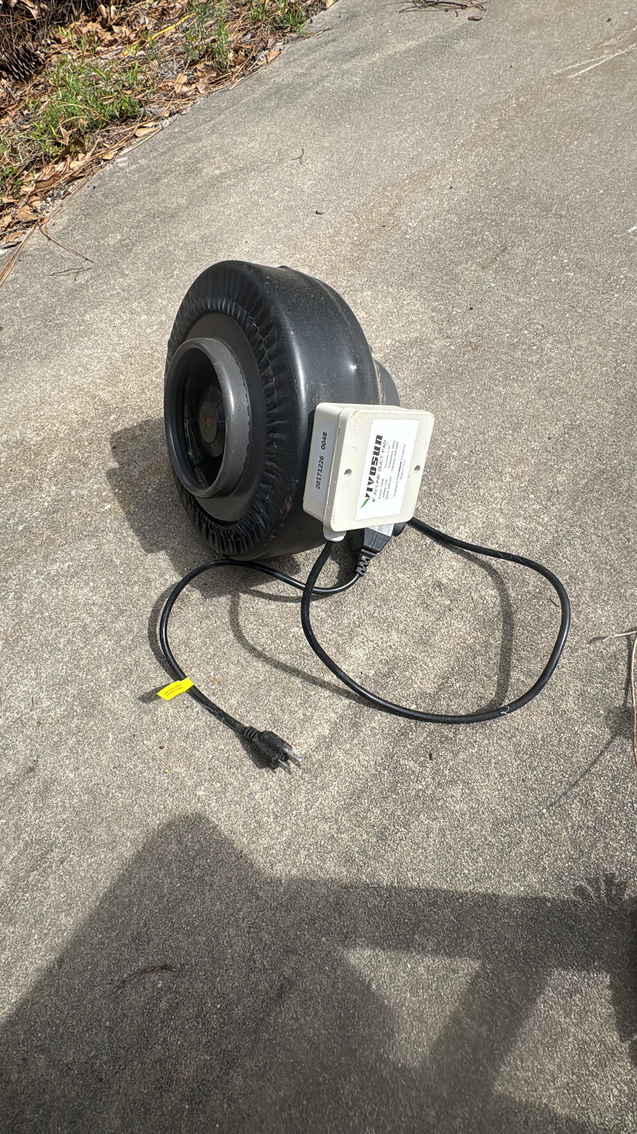 VIVOSUN 6 Inch 390 CFM Inline Duct Fan with Variable Speed Controller
