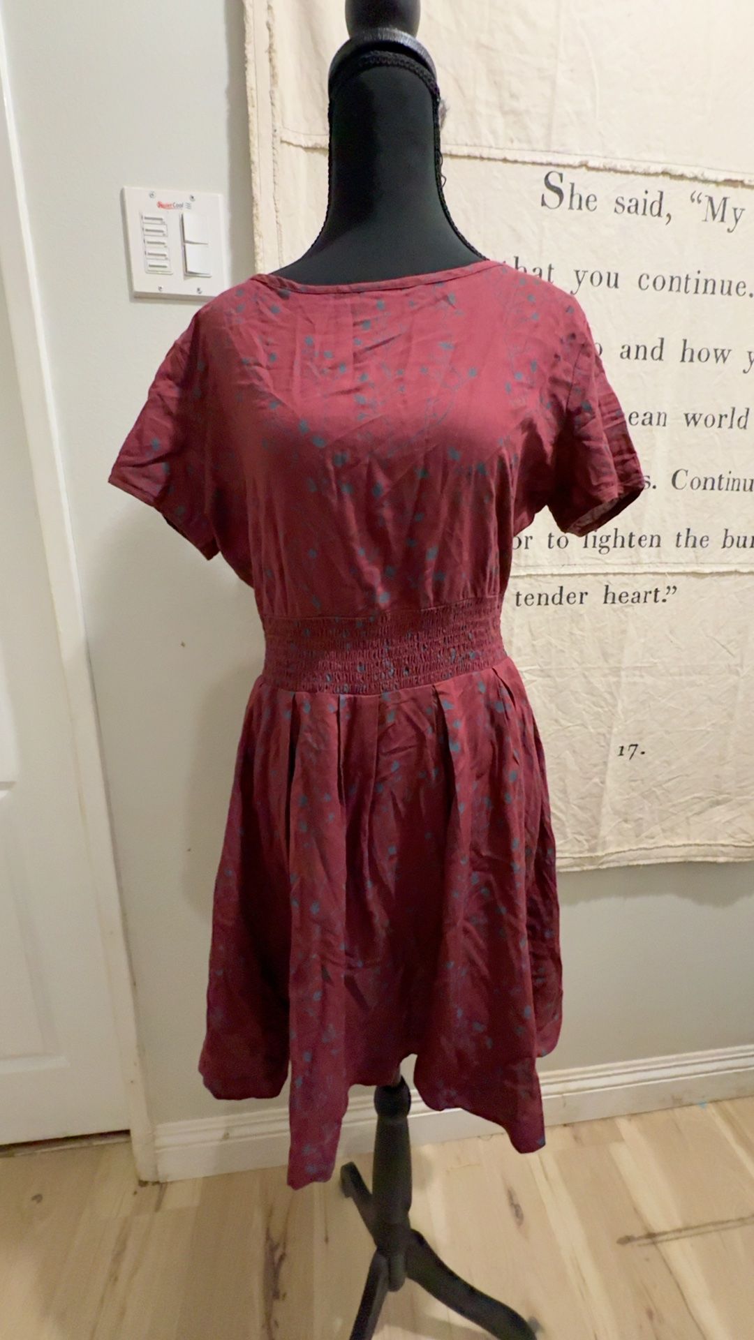 Roxy Plunge Back Dress Red