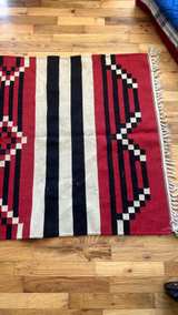 Southwestern Style Flatweave Wool Rug - Image 4