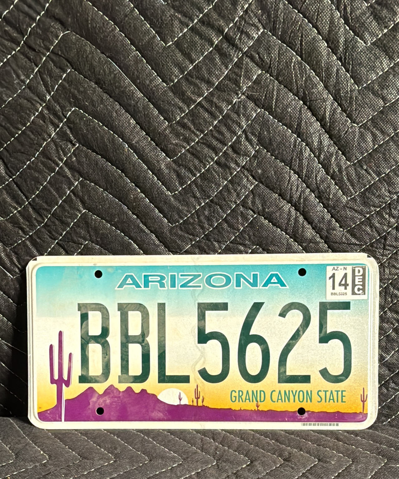 Arizona License Plate BBL5625