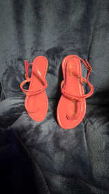 Charlie Paige Pink Toe Loop Sandals - Image 2