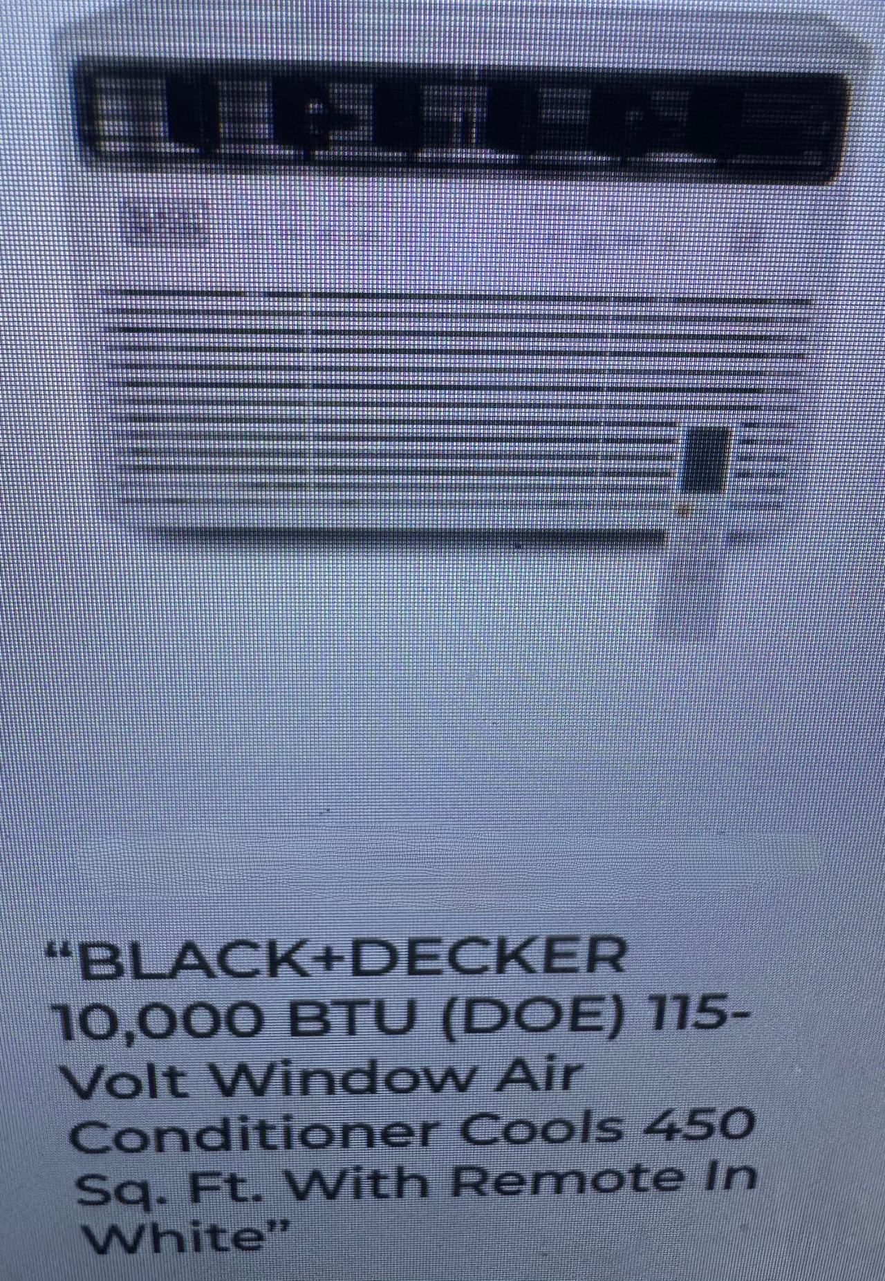 BLACK+DECKER 10,000 BTU Window Air Conditioner
