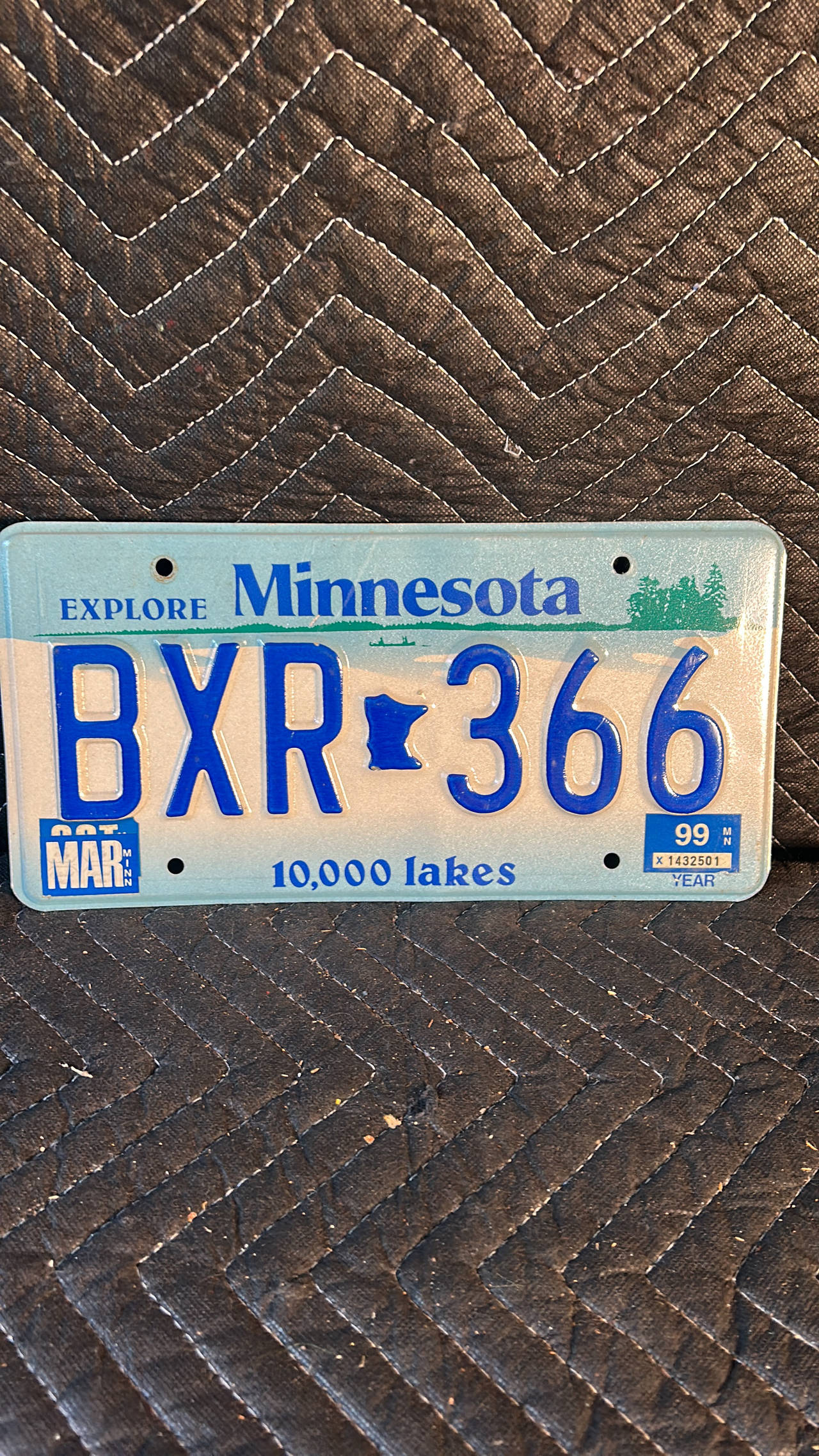 Minnesota License Plate (10,000 Lakes Design)