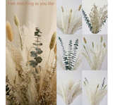 MUSUNNY Natural Dried Flower Bouquet,17" Dried Flowers for Vase,Dried Floral  - Image 3