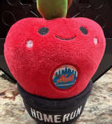 7” New York Mets Home Run Apple Plush Mascot Mr & Mrs Met Kids Club by Dunkin - Image 1