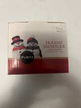 Publix Holiday Snowmen Candle Holder Premiere Edition - Image 3