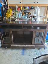 Wood Fireplace TV Stand Entertainment Center - Image 2