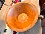 Pottery Barn Mango Wood Dough Bowl Distressed Natural Rustic 23x 7.5" #8017 - Image 7