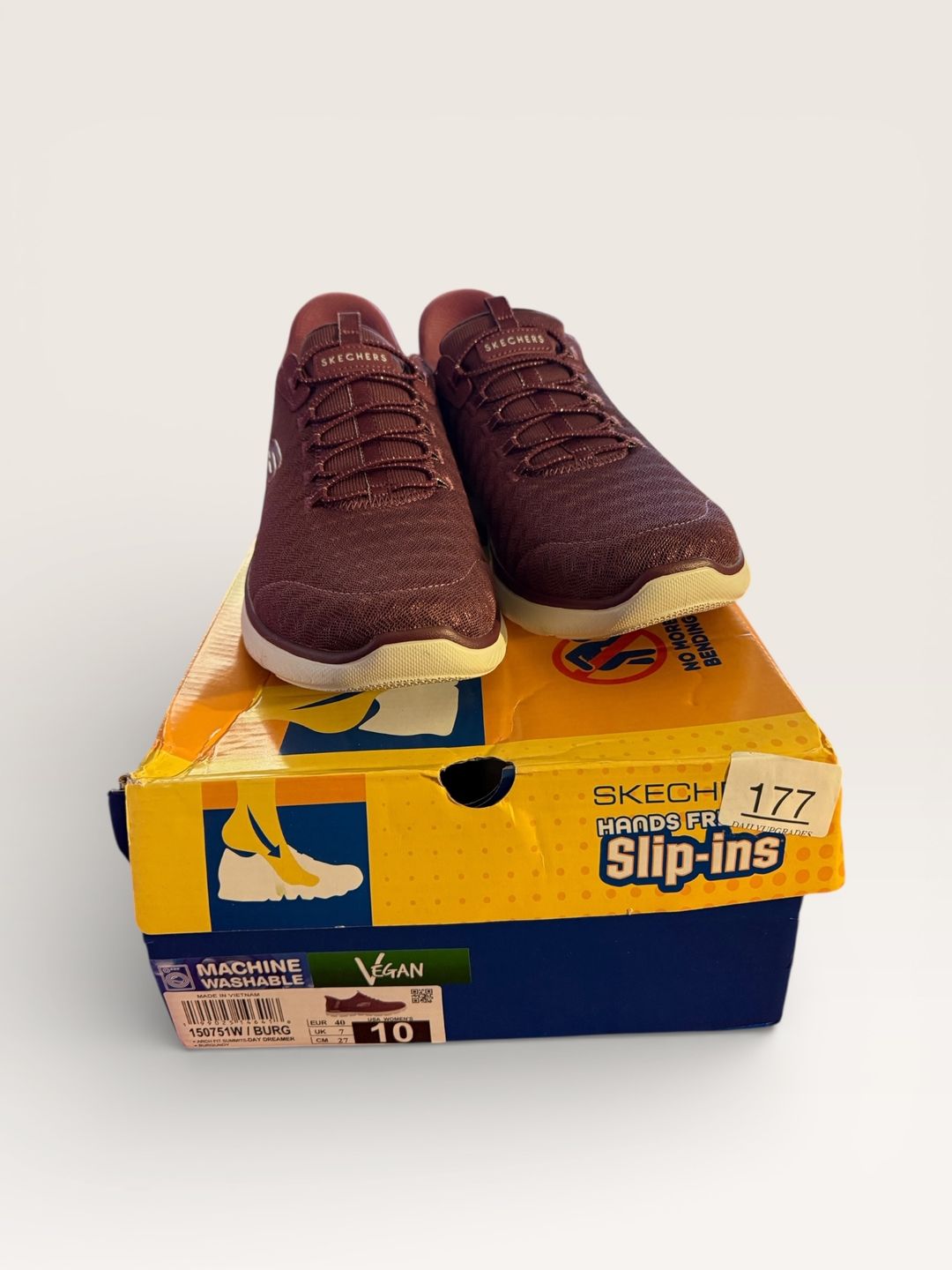 Skechers Hands Free Slip-ins Ultra Flex 3.0 - Smooth Step Burgundy size 10