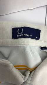 Fred Perry Striped Polo Shirt Light Blue Yellow - Image 2