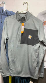 Carhartt Force Relaxed Fit Mock Neck Half-Zip T-Shirt - Image 2