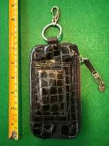 Brighton Black Croc Embossed Key Case Card Holder - Image 4
