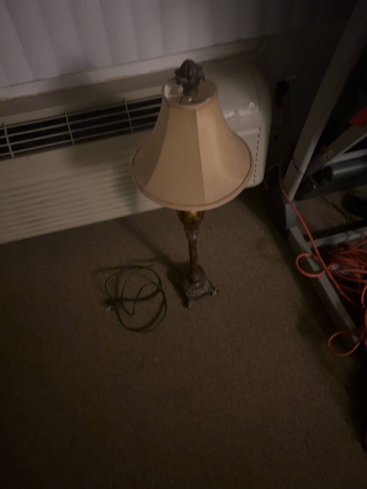 Table Lamp with Decorative Fabric Shade