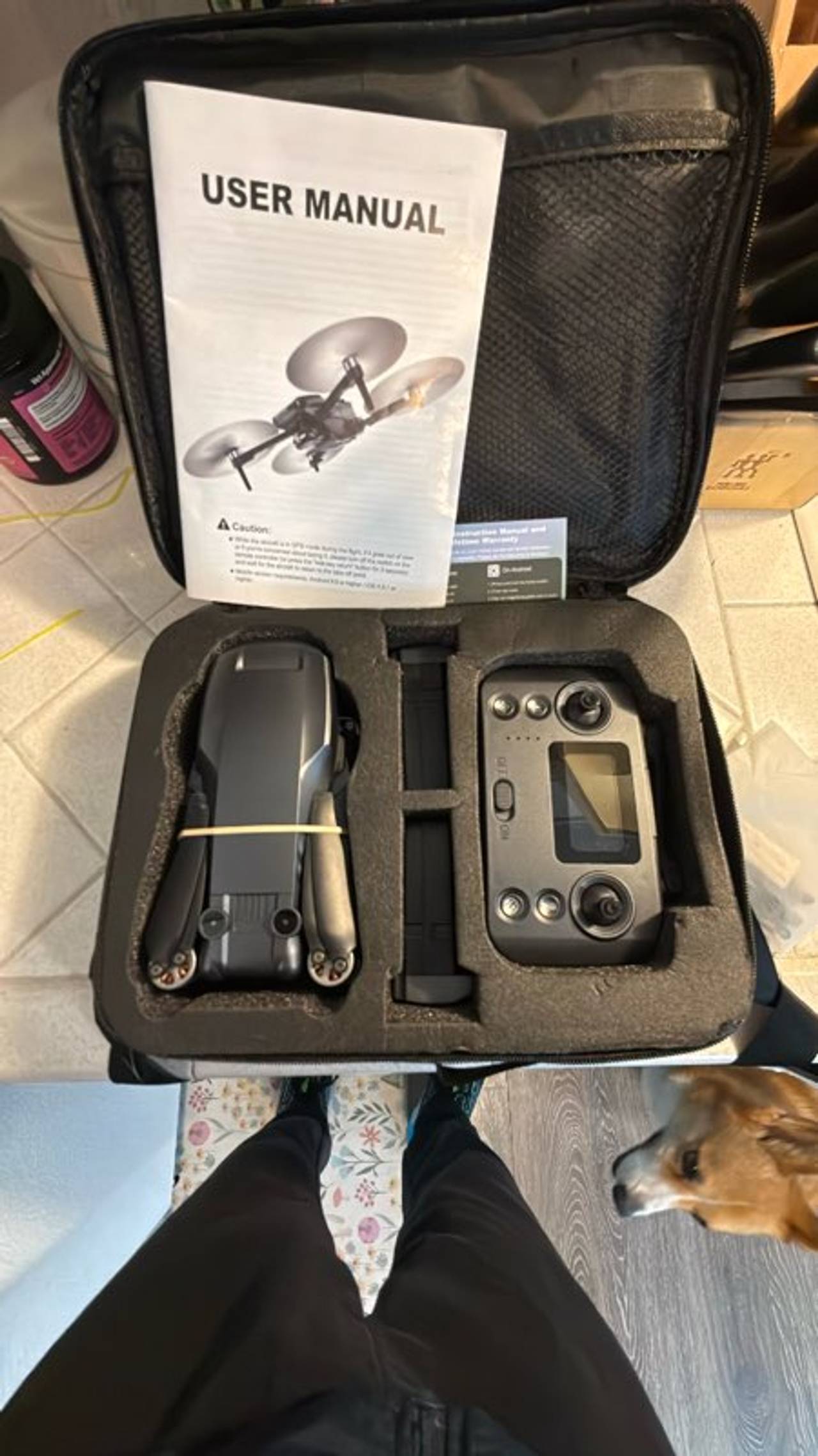 GLORALE Drone X38 | 3-Axis Gimbal | 4K Camera Quadcopter | 1640ft Range | GPS