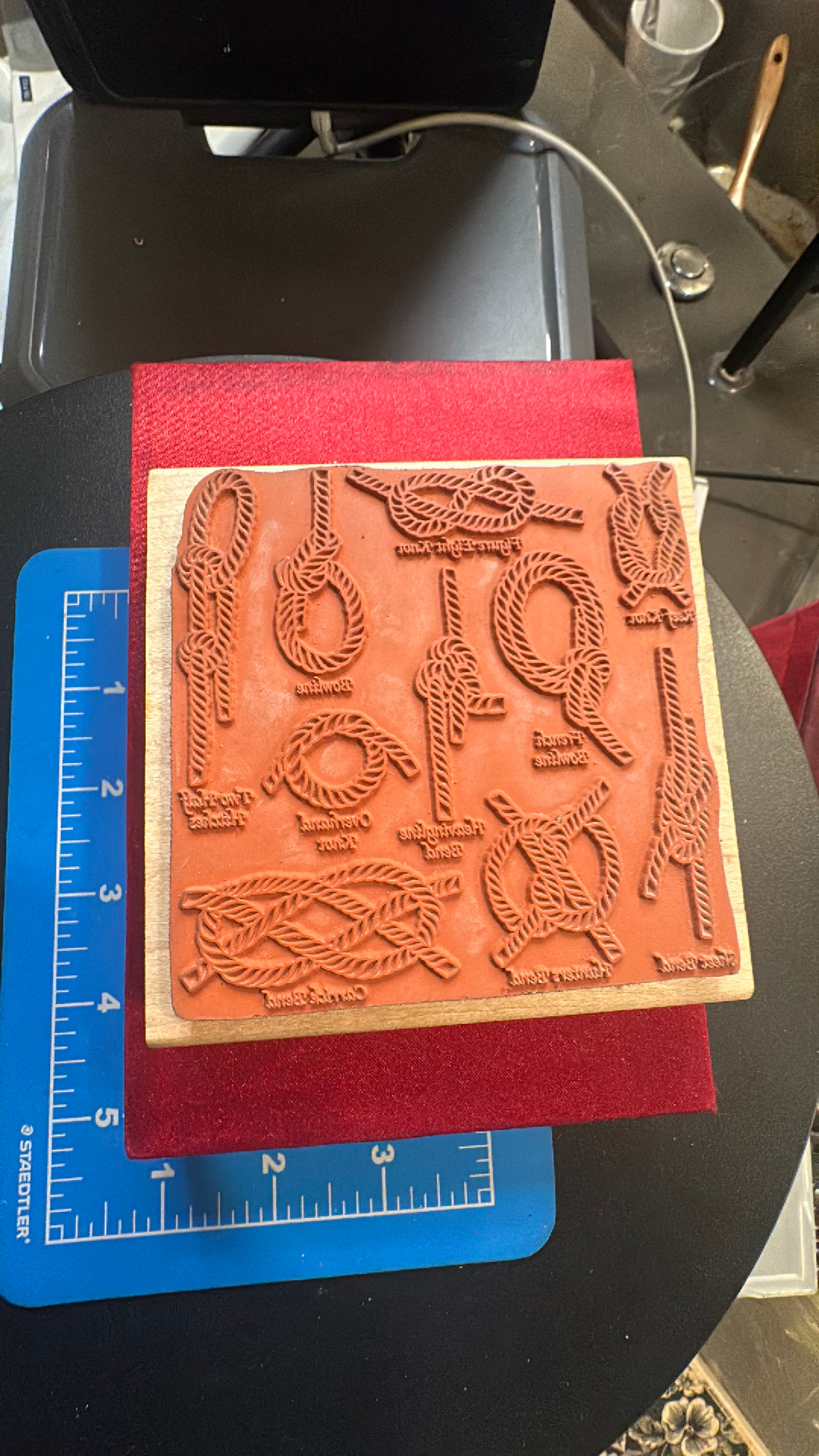 Stampabilities Nautical Knots Wood Mounted Rubber Stamp - Image 2