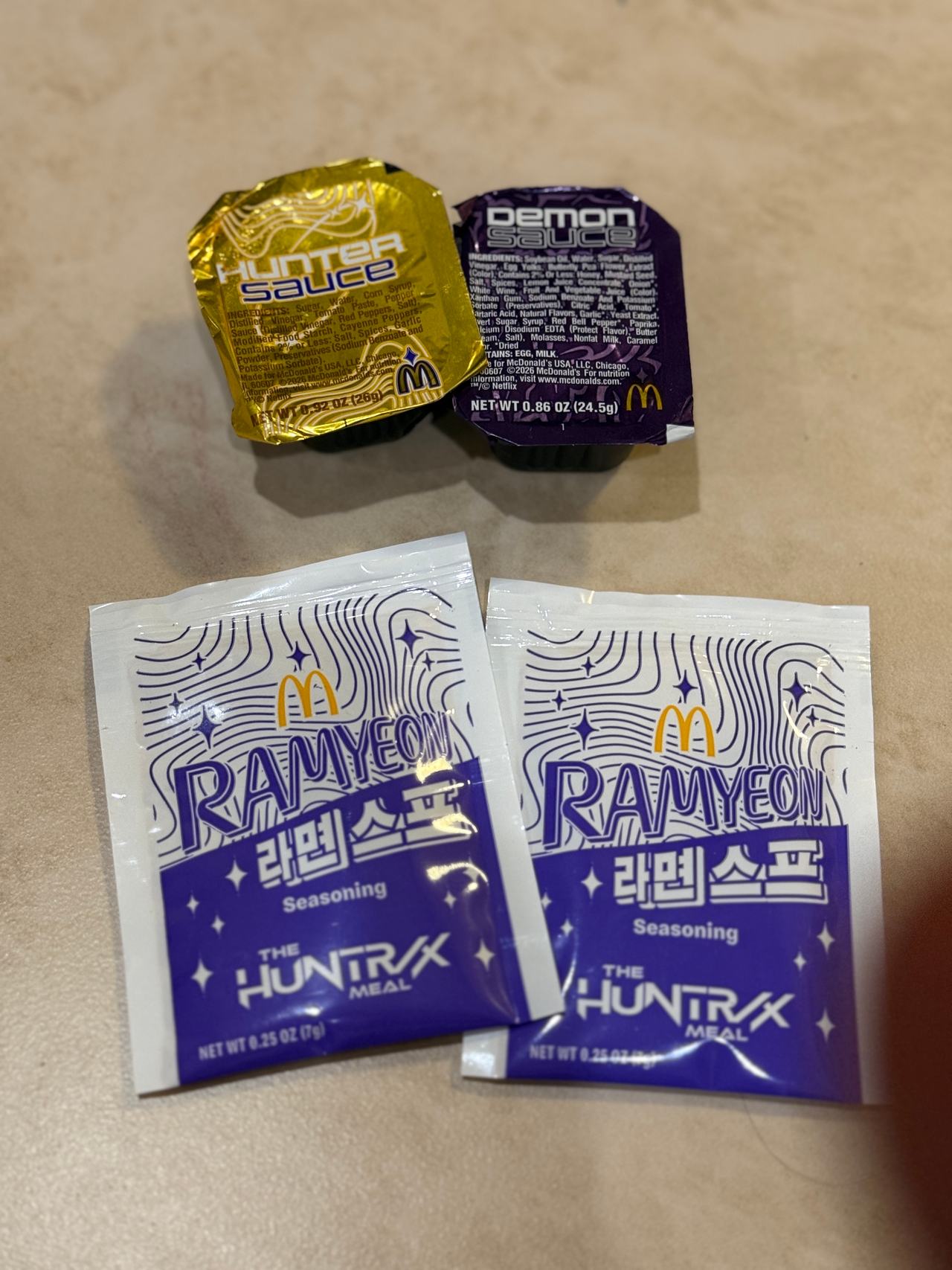 McDonald's The Hunt for Jax Limited Edition Sauce and Seasoning Set